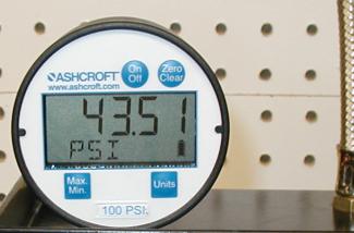 Calibrated pressure guage