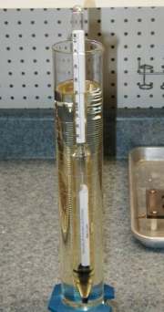 testing injector calibration fluid